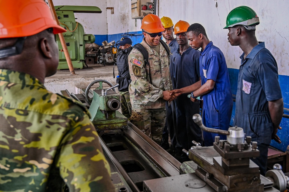 US Africa Command Conducts Site Visit to Ivorian Naval Shipyard