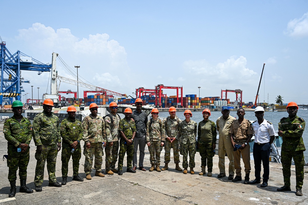 US Africa Command Conducts Site Visit to Ivorian Naval Shipyard