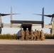 U.S. Marine Corps MV-22B Osprey and U.S. Navy C-130T Hercules aircraft provide assault support to Marines with MWSS-272