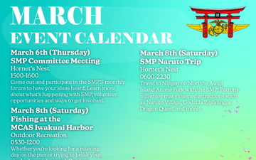 Marine Corps Air Station Iwakuni March 2025 Calendar