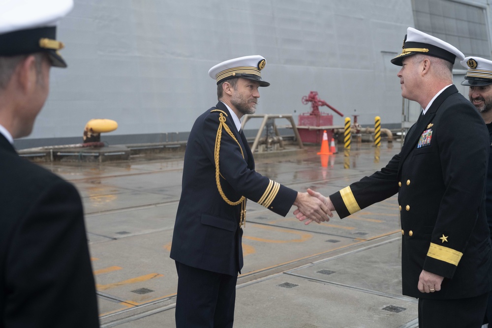 French Navy visits White Beach Naval Facility