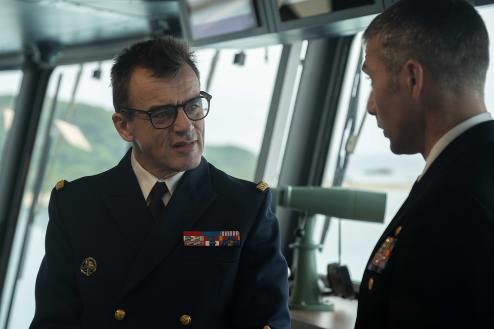 French Navy visits White Beach Naval Facility