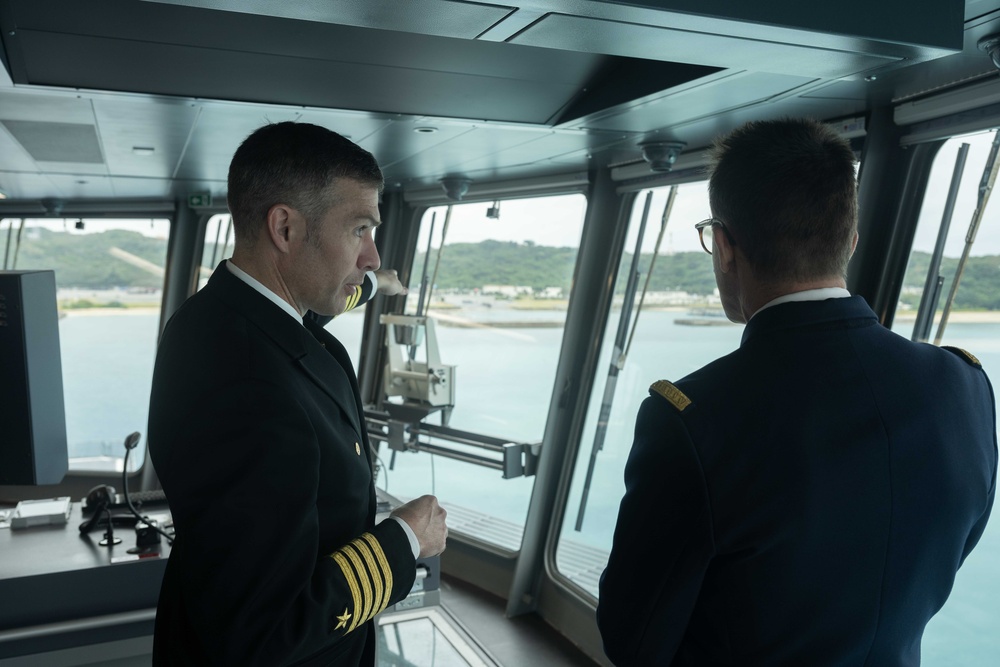 French Navy visits White Beach Naval Facility