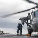 DDG 114 conducts flight operations with HSC 4