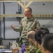 Army Chaplain conducts resiliency briefing before field training exercise in Norway