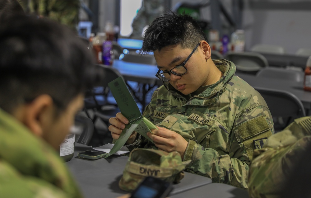 Army Chaplain conducts resiliency briefing before field training exercise in Norway