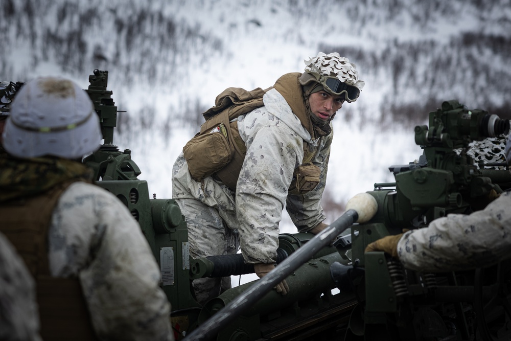 Exercise Joint Viking 25: M777 Howitzer Direct Fire Range