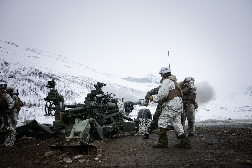 Exercise Joint Viking 25: M777 Howitzer Direct Fire Range