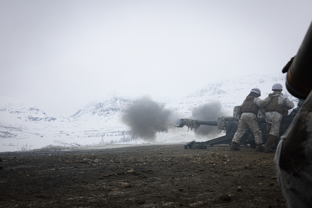 Exercise Joint Viking 25: M777 Howitzer Direct Fire Range