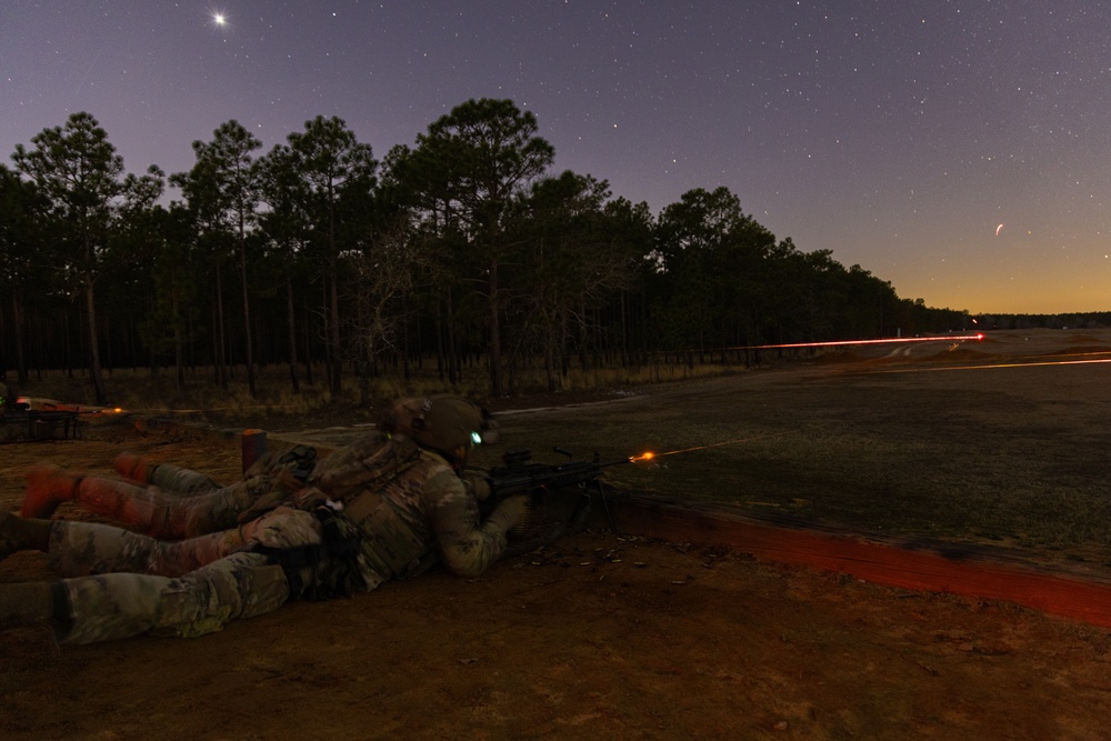 82nd ABN DIV BSC 2025: Night M240B/M249 Qualification