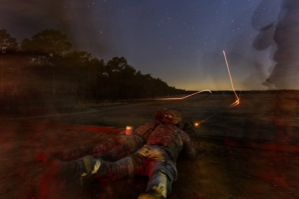 82nd ABN DIV BSC 2025: Night M240B/M249 Qualification