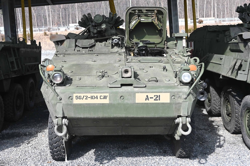 Upgraded Strykers, JLTVs begin arriving in Pennsylvania for 56th SBCT