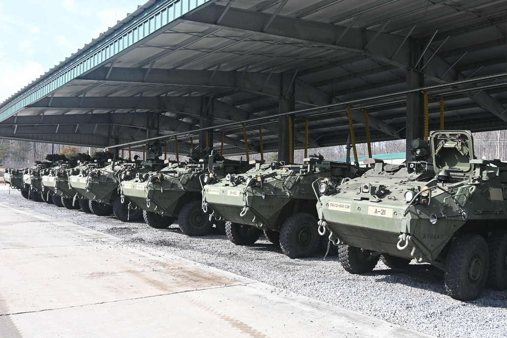 Upgraded Strykers, JLTVs begin arriving in Pennsylvania for 56th SBCT