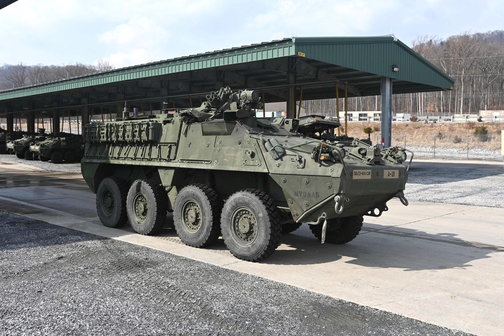 Upgraded Strykers, JLTVs begin arriving in Pennsylvania for 56th SBCT