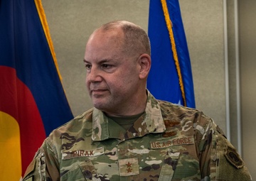 Maj. Gen. Duke A. Pirak Visits the 233rd Space Group