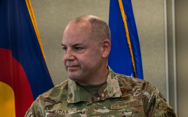 Maj. Gen. Duke A. Pirak Visits the 233rd Space Group