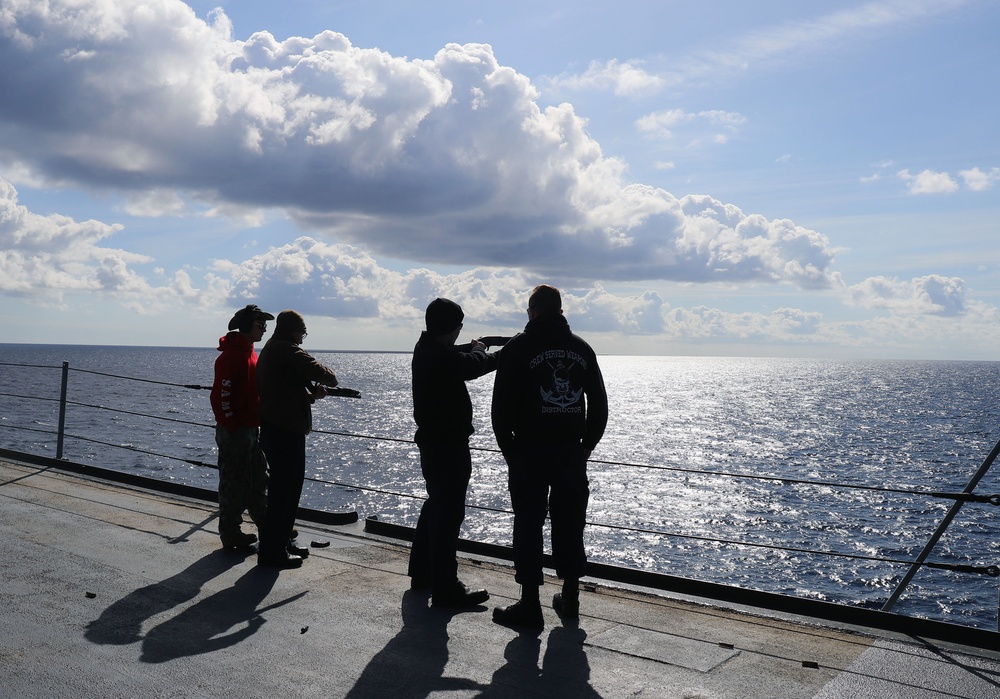 USS Mount Whitney Underway