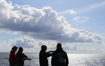 USS Mount Whitney Underway