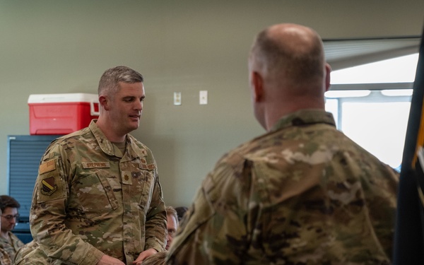 Maj. Gen. Duke A. Pirak Visits the 233rd Space Group