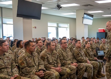 Maj. Gen. Duke A. Pirak Visits the 233rd Space Group
