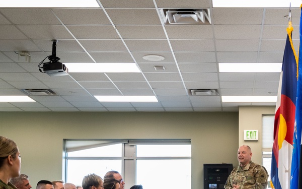 Maj. Gen. Duke A. Pirak Visits the 233rd Space Group