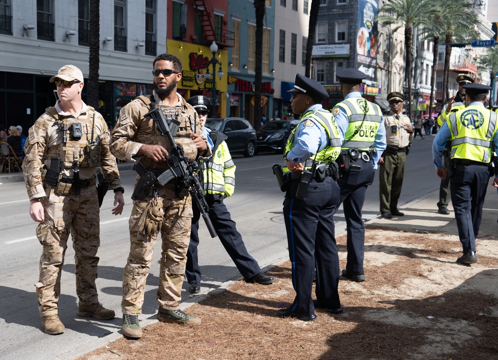 CBP (SRT) Provide Enhance Security at Mardi Gras 2025