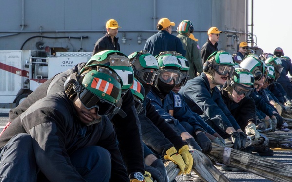 Abraham Lincoln conducts routine operations