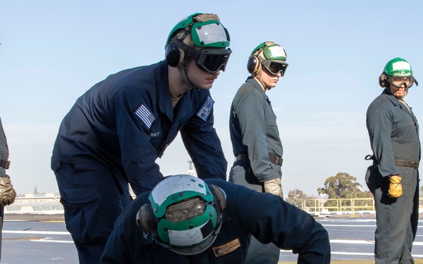 Abraham Lincoln conducts routine operations