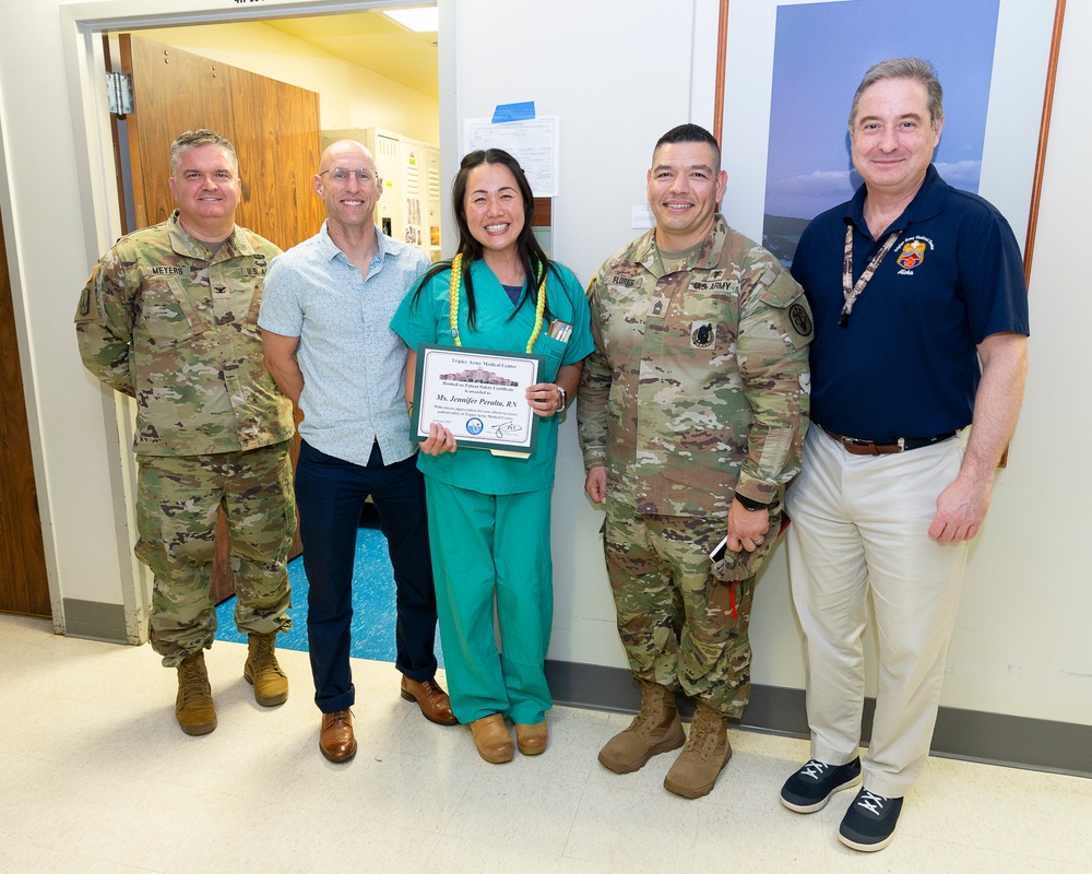 Tripler Army Medical Center &quot;Hooked on Patient Safety Award&quot;