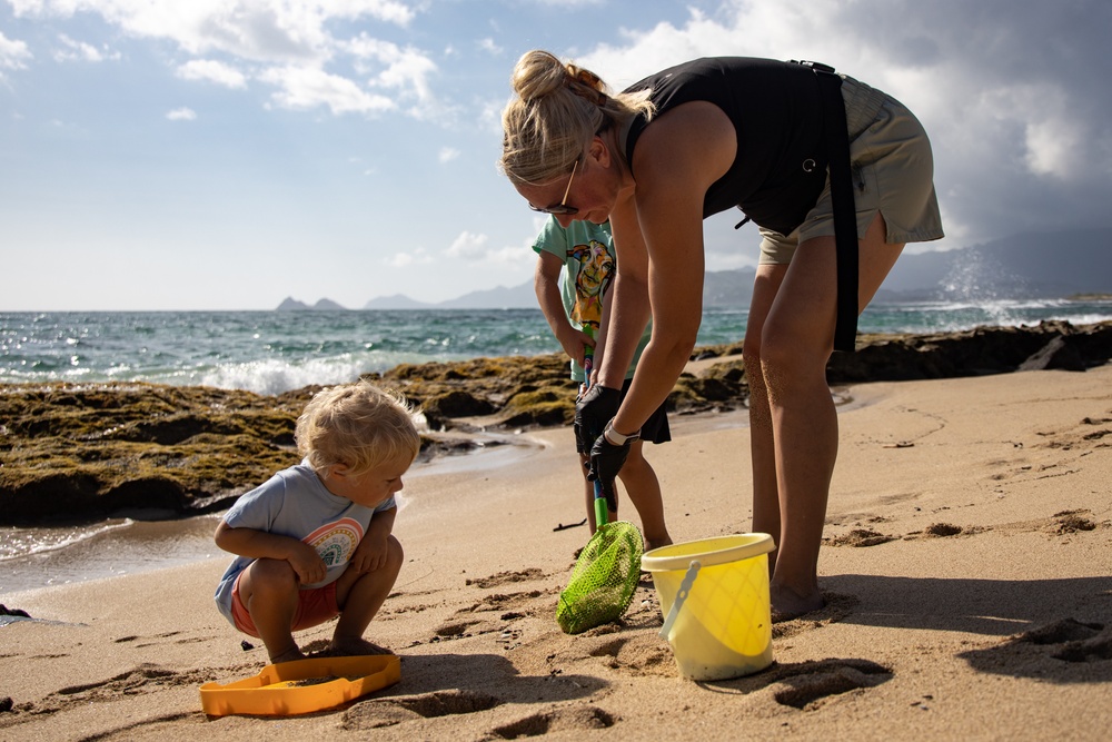 Keeping Our Beaches Beautiful: MCBH community members clean up Fort Hase beach