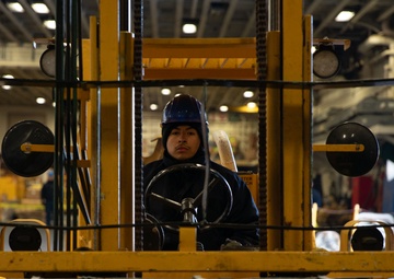 Iwo Jima Sailors Onload Ammo at NWSE