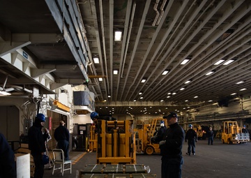 Iwo Jima Sailors Onload Ammo at NWSE