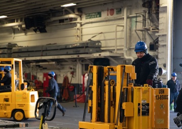 Iwo Jima Sailors Onload Ammo at NWSE