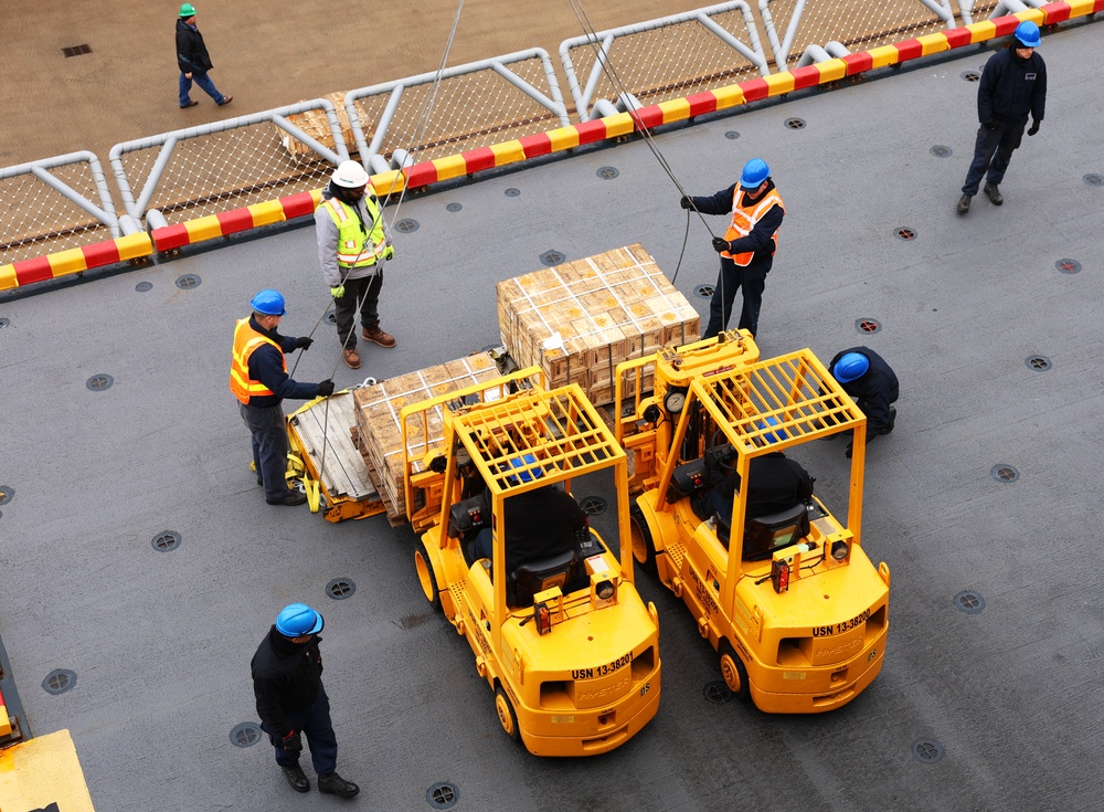 USS Iwo Jima Weapons Onload