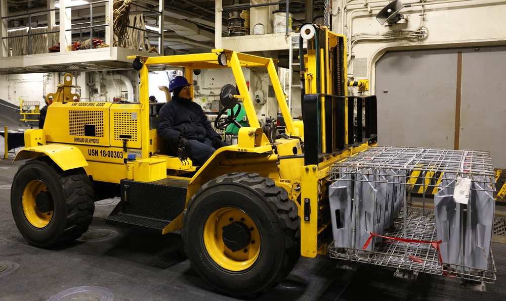 USS Iwo Jima Weapons Onload