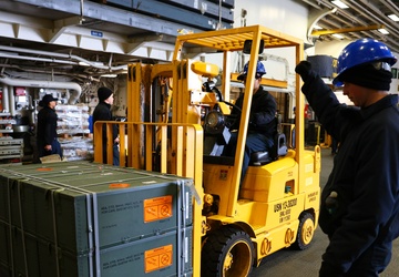 USS Iwo Jima Weapons Onload