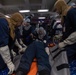 USS Ronald Reagan (CVN 76) Sailors participate in a damage control training drill