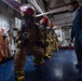 USS Ronald Reagan (CVN 76) Sailors participate in a damage control training drill