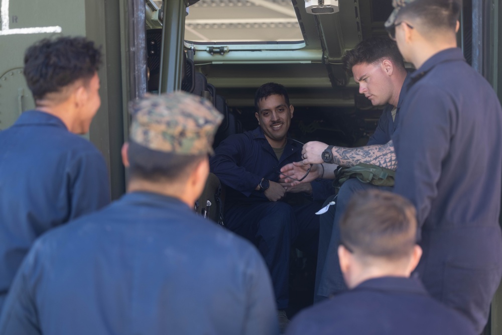 U.S. Marines with 2d Assault Amphibian Battalion, 2d Marine Division conduct ACV Maintenance