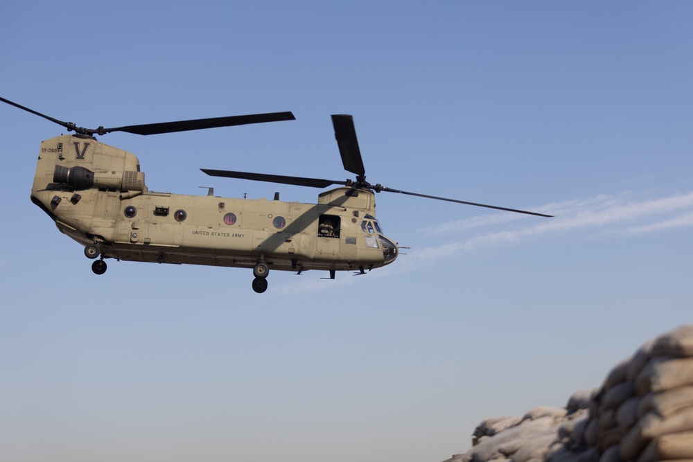 TF Nighthawk CH-47 Takes Flight