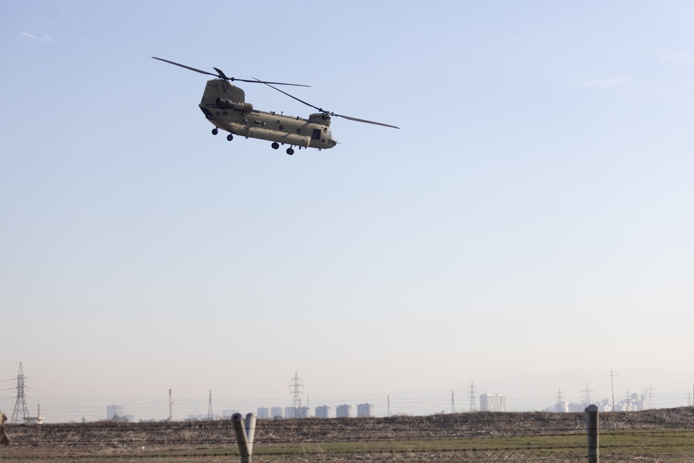 TF Nighthawk CH-47 Takes Flight