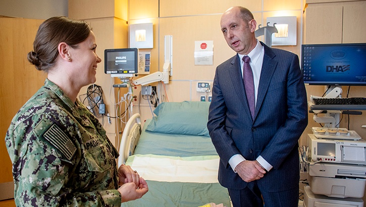 DOD’s Top Military Health Leader Gets Firsthand Look at Hospitals in National Capital Region