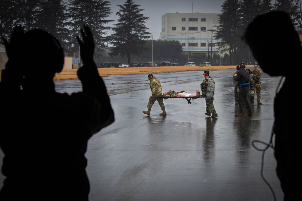 DVIDS - News - 374 MDG exercise aeromedical evacuation procedures ...