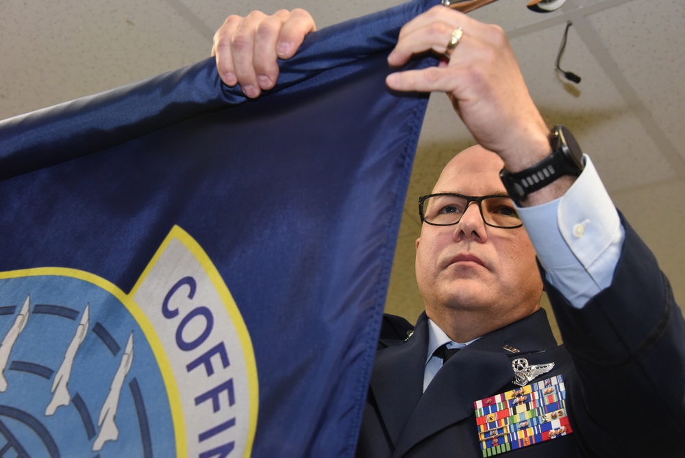 Furling of the flag of the 133rd Test Squadron