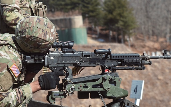 84th OD CO, 498th CSSB’s m240/m249 Range at Warrior Base, Korea