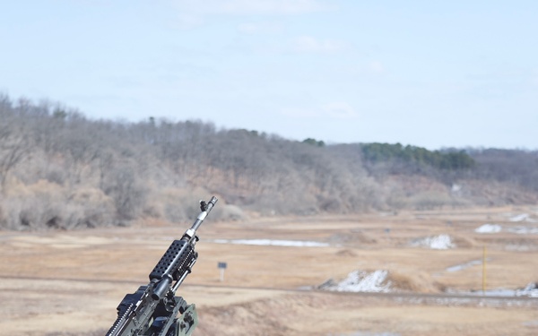 84th OD CO, 498th CSSB’s m240/m249 Range at Warrior Base, Korea