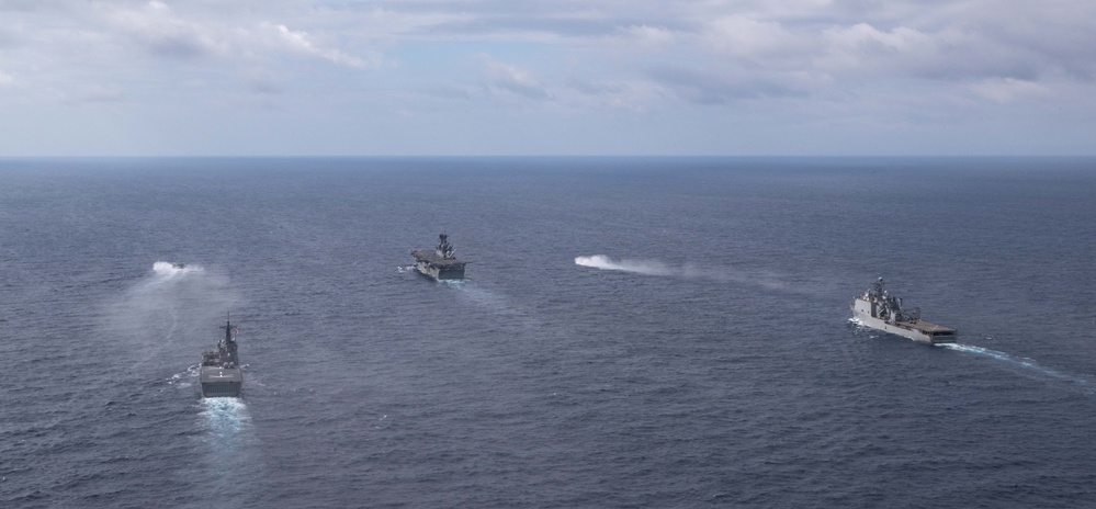 USS America (LHA 6) Conducts Exercise Iron Fist Group Sail