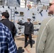 Visitors tour USS McFaul during Mardi Gras 2025