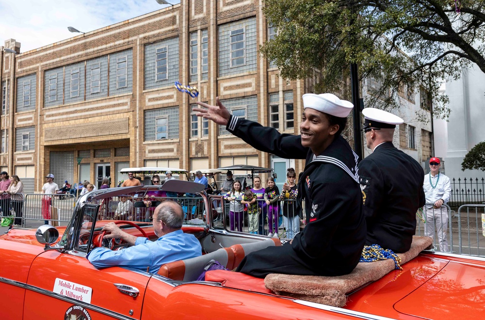 USS McFaul Mardi Gras 2025