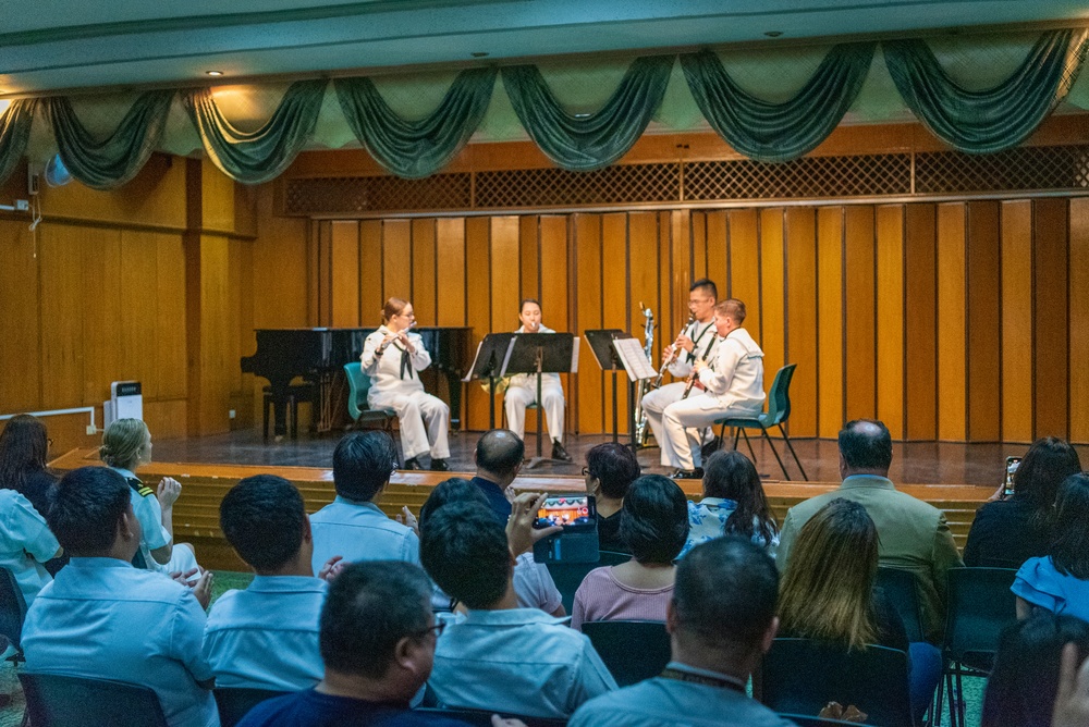 U.S. 7th Fleet Band visits the University of Santo Tomas Conservatory of Music